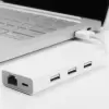 USB-хаб Xiaomi Mi USB 3.0 Hub with Gigabit Ethernet (Белый) icon 3