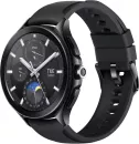 Умные часы Xiaomi Watch 2 Pro LTE (черный, с черным силиконовым ремешком, международная версия) icon