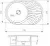 Кухонная мойка Zigmund &#38; Shtain Kreis OV 780.8 (лен) icon 2