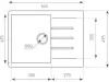Кухонная мойка Zigmund &#38; Shtain Rechteck 645 (темная скала) icon 2