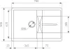 Кухонная мойка Zigmund &#38; Shtain Rechteck 780 (темная скала) icon 2