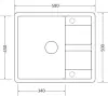 Кухонная мойка Zorg Apollo 104 (песчаный берег) icon 2
