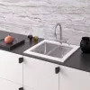 Кухонная мойка Zorg GS 5553 (белый) фото 5