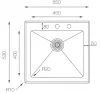 Кухонная мойка Zorg GS 5553 (черный) icon 7