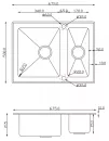 Кухонная мойка Zorg GS 6750-2 (черный) icon 5