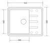 Кухонная мойка Zorg Torino 62 (черный оникс) icon 2