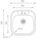 Кухонная мойка ZorG ZCL 4848 icon 2