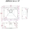 Кухонная мойка ZorG Zerox 54 U/IF PVD Gold фото 3