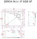Кухонная мойка ZorG Zerox 54 U/IF Side SF Steel фото 3
