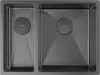 Кухонная мойка ZorG Zerox 58-2 U/IF-L PVD Gunblack фото 2
