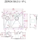 Кухонная мойка ZorG Zerox 58-2 U/IF-L PVD Gunblack фото 3
