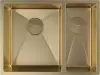 Кухонная мойка ZorG Zerox 58-2 U/IF-R PVD Gold фото 2