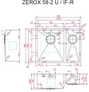 Кухонная мойка ZorG Zerox 58-2 U/IF-R Steel фото 3