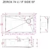 Кухонная мойка ZorG Zerox 74 U/IF Side SF PVD Gunblack фото 3