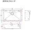 Кухонная мойка ZorG Zerox 74 U/IF Steel фото 3