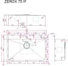 Кухонная мойка ZorG Zerox 75 IF PVD Gunblack фото 3