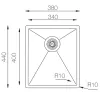 Кухонная мойка Zorg ZRE 3844 icon 7