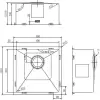 Кухонная мойка Zorg ZRE 4545 (графит) icon 4