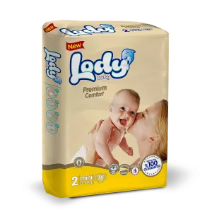 Подгузники Lody Baby Mini 3-6кг Jumbo (76 шт) фото