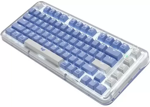 Клавиатура Logitech Alto Keys K75M (белый/голубой) фото