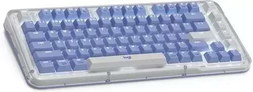 Клавиатура Logitech Alto Keys K75M 920-013301 (белый/синий, с гравировкой) фото 2