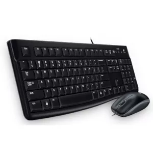 Проводной набор клавиатура + мышь Logitech Desktop MK120 (нет кириллицы)