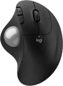 Мышь Logitech Ergo M575S (черный, серебристый шарик) фото