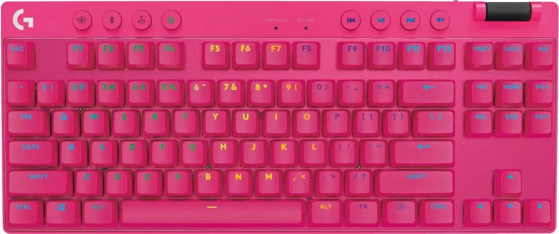 Клавиатура Logitech G Pro X TKL Lightspeed GL Tactile 920-012159 (розовый, нет кириллицы) фото