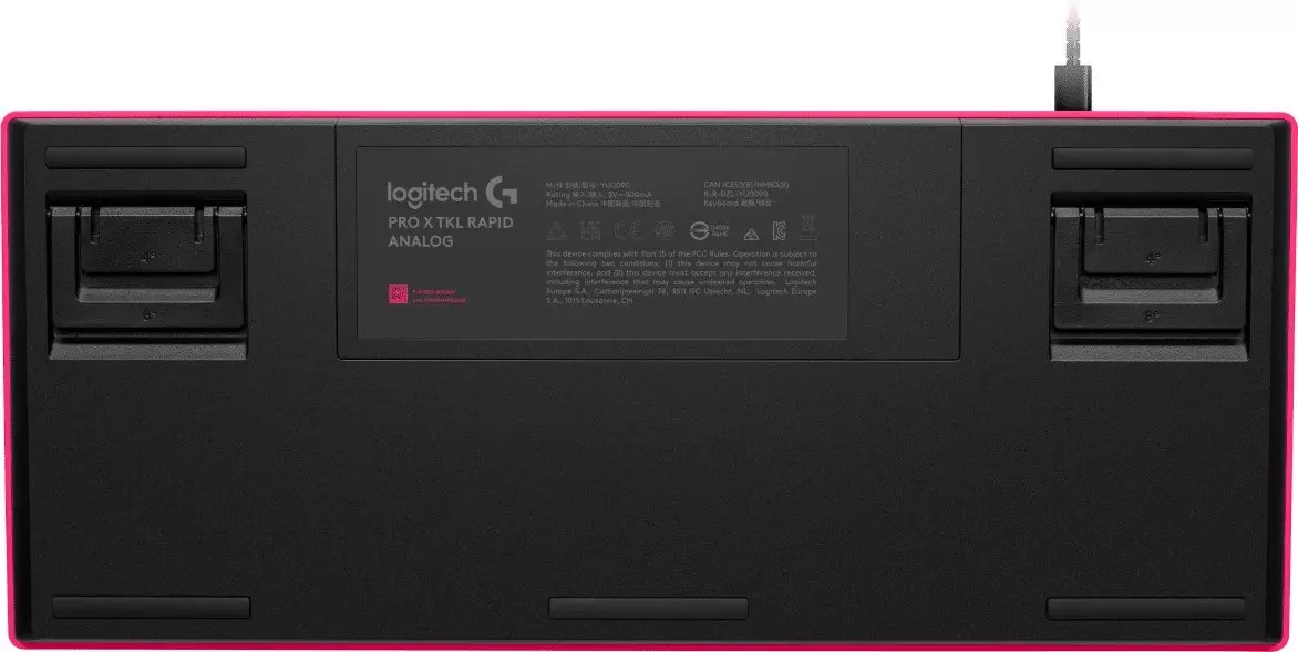 Клавиатура Logitech G Pro X TKL Rapid Analog 920-013253 (розовый, нет кириллицы) фото