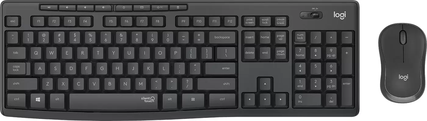 Logitech MK295 Silent Wireless Combo 920-009782 (графитовый, нет кириллицы)