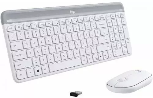 Клавиатура + мышь Logitech MK470 Slim Wireless Combo 920-009183 (белый, нет кириллицы) фото