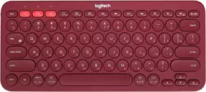 Клавиатура Logitech Multi-Device K380 Bluetooth 920-007655 (красный, с гравировкой) фото