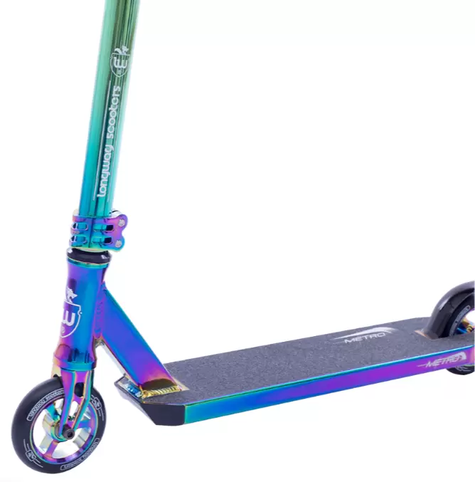 Самокат трюковый LONGWAY Metro 110mm AL IHC 3.2кг NEW 2025 FN FullNeochrome фото