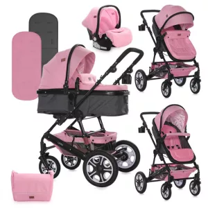 Детская коляска Lorelli Lora 2020 (3 в 1, pink) icon