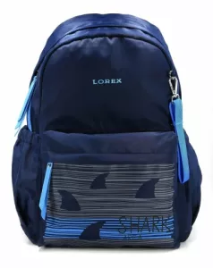 Школьный рюкзак Lorex Ergonomic M12 Shark In Dark LXBPM12-SD синий фото