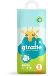 Подгузники-трусики детские Lovular Giraffe XL 12-18кг (46 шт)