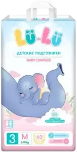 Lu-Lu Diapers №3 M (60 шт)