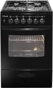 Кухонная плита Лысьва ЭГ 404 МС-2у (без крышки, решетка чугун, черный)