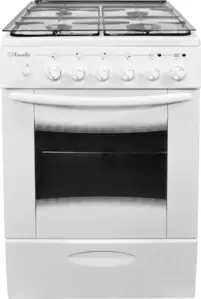Кухонная плита Лысьва ЭГ 404 МС-2у (стеклянная крышка, решетка чугун, белый)
