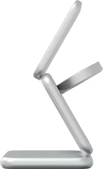 Беспроводное зарядное Magssory Fold Pro 3 в 1 WCH063 (серебристый) фото