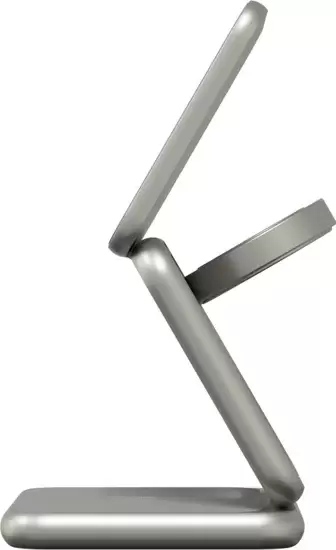 Беспроводное зарядное Magssory Fold Pro 3 в 1 WCH063 (титановый) фото