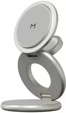 Беспроводное зарядное Magssory Signature Disc Pro для Apple 3 в 1 WCH073 (титановый) фото
