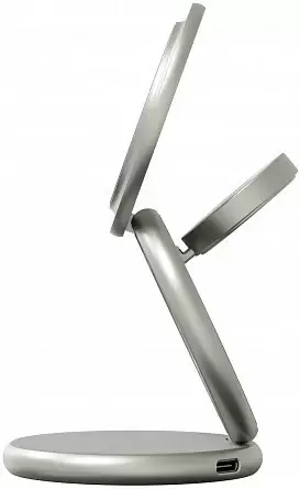 Беспроводное зарядное Magssory Signature Disc Pro для Apple 3 в 1 WCH073 (титановый) фото