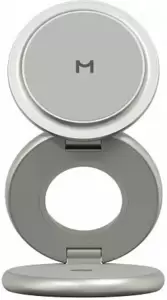 Беспроводное зарядное Magssory Signature Disc Pro для Apple 3 в 1 WCH073 (титановый) фото