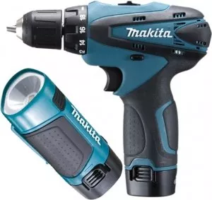 Аккумуляторная дрель-шуруповерт Makita DF330DWLE фото