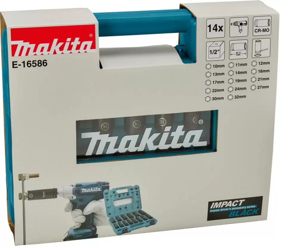 Набор головок Makita E-16586 (14 предметов) фото 3