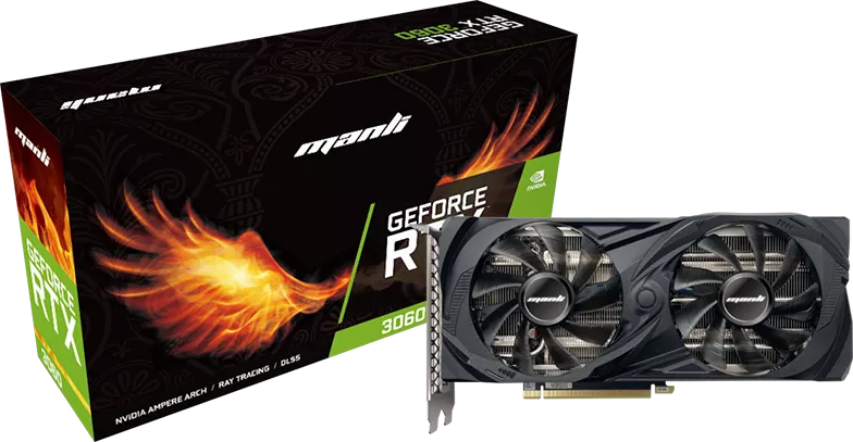 Видеокарта MANLI GeForce RTX 3060 12GB GDDR6 M-NRTX3060/6RFHPPPV2-M2500 (M2500+N630) фото 5