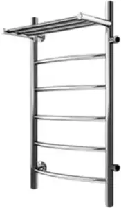 Полотенцесушитель Маргроид Вид 4 боковое подключение с полкой 80x50 справа