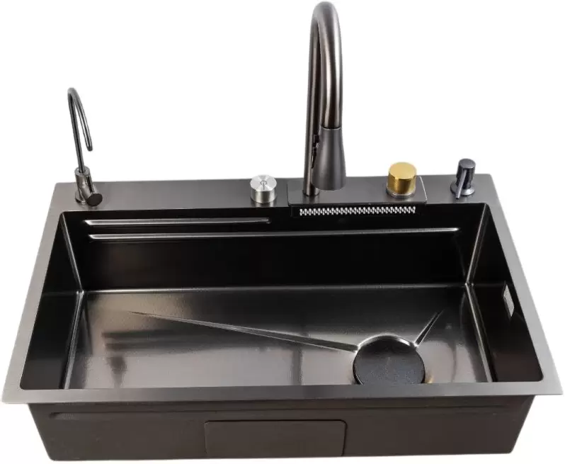 Кухонная мойка Marrbaxx B7546-R Decor B7546-DMR (графит/темно-серый) фото