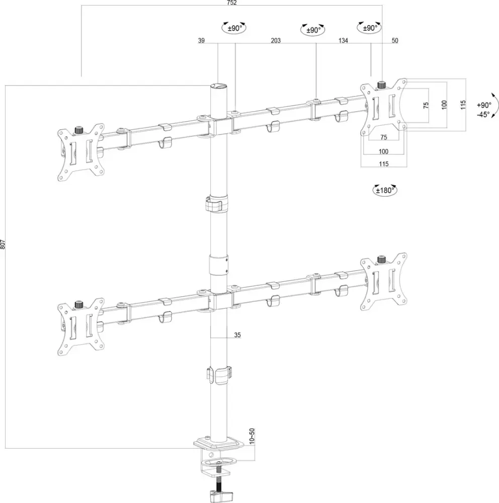Кронштейн для монитора MasterKron UDT01-C048N фото 3